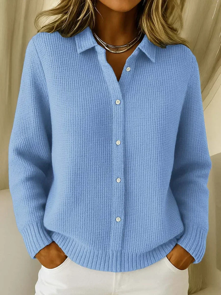 Harlow | Elegant Mysig Stickad Kavaj