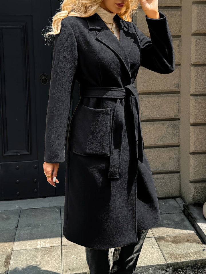 Evangeline | Skräddarsydd Lång Kappa med Bälte