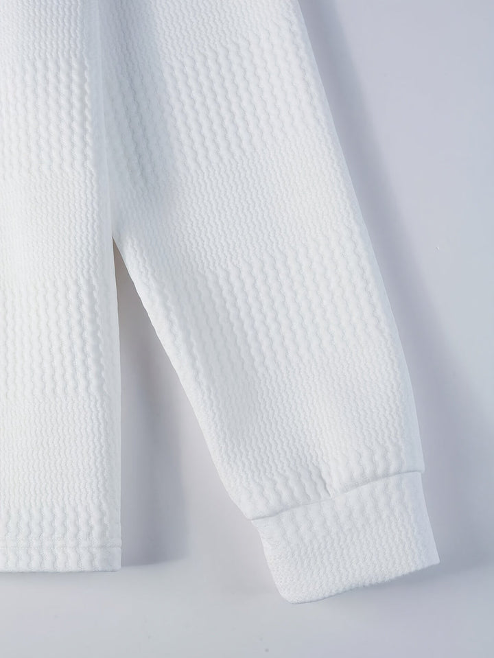 Fletcher | Texturerad långärmad polo