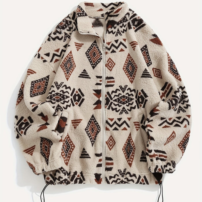 Carmen | Mönstrad Zip-Up Jacka