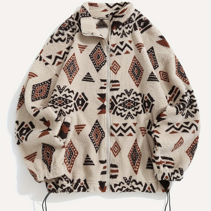 Carmen | Mönstrad Zip-Up Jacka
