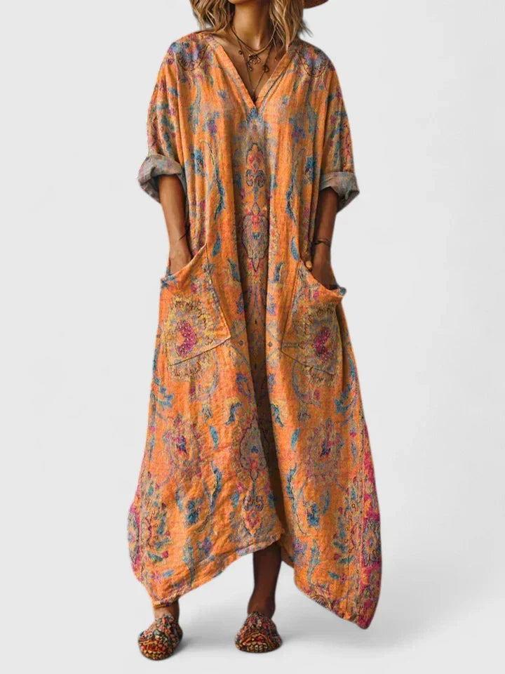 Aurora | Elegant Oversize Klänning med Fickor