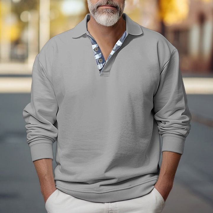 Griffin | Polo-Krage Sweatshirt