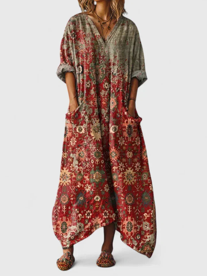 Aurora | Elegant Oversize Klänning med Fickor