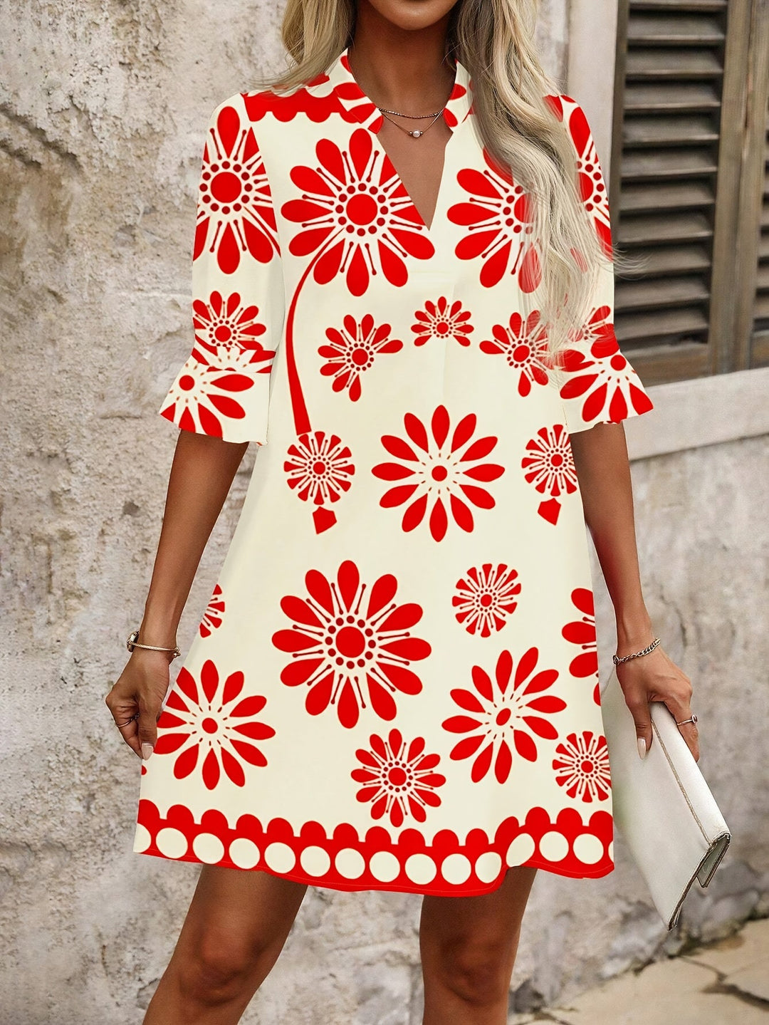 Georgia | Blommig Mini Klänning