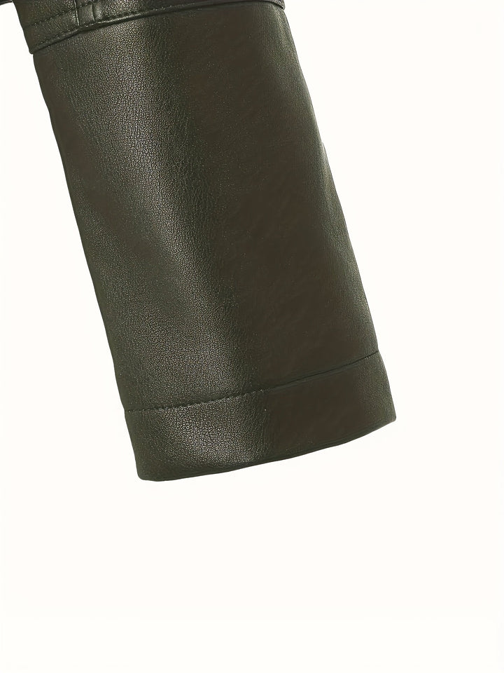 Mabel | Skulpterad Zip-Front Moto Jacka