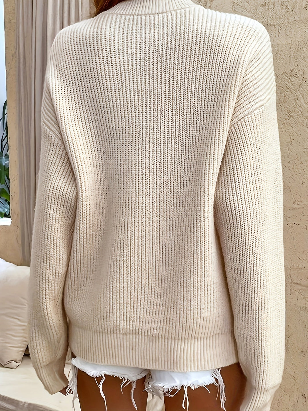 Cecilia | Ribbad Henley Tröja