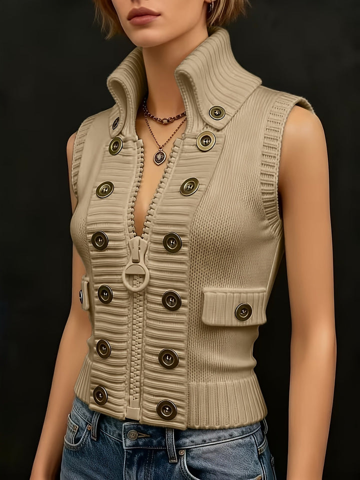 Tessa | Högkrage Zip Väst