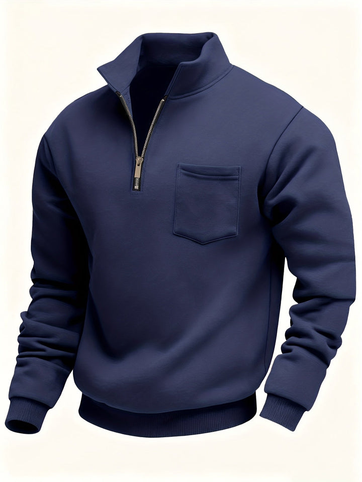 Emmett | Raffinerad Halv-Zip Pullover
