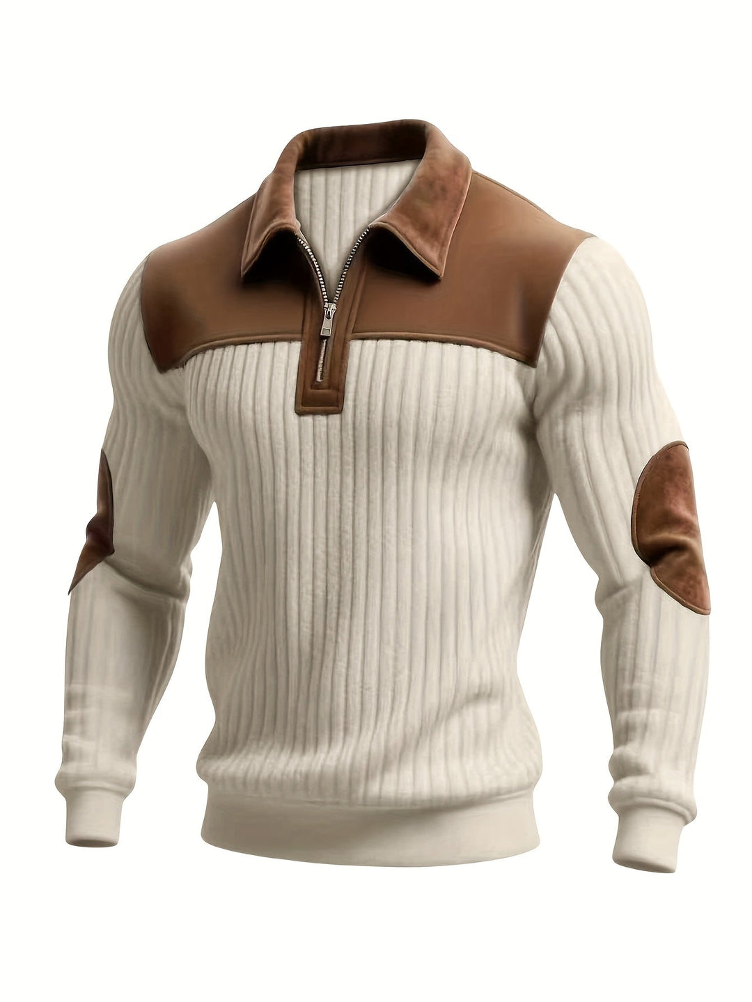 Roland | Tvåfärgad Quarter-Zip Pullover