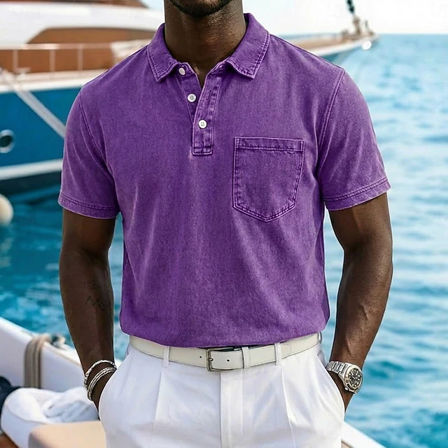 Vincent | Vintage-Washad Polo Skjorta