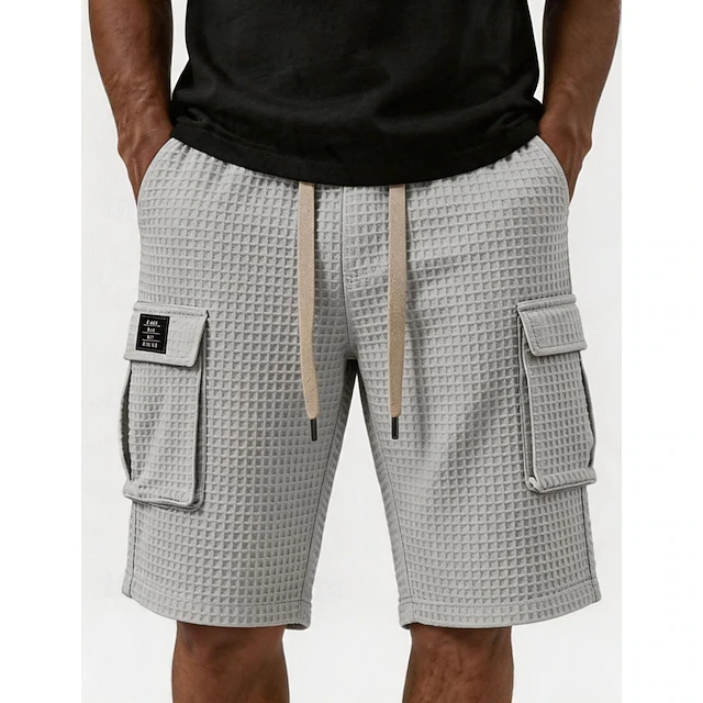 Landon | Texturerade Cargo Shorts