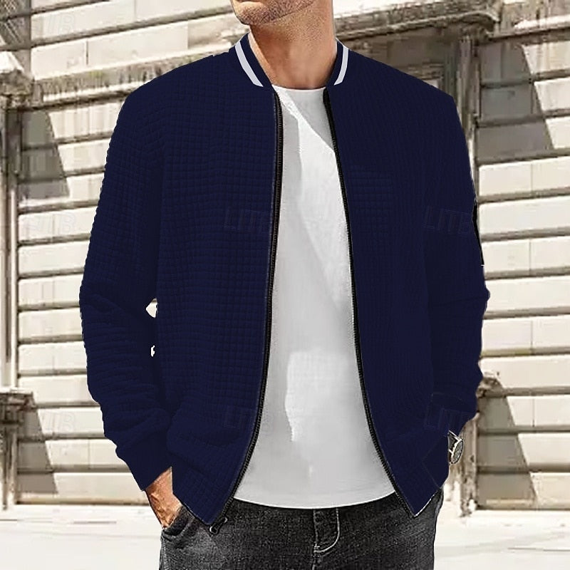 Zachary | Texturerad Bomberjacka