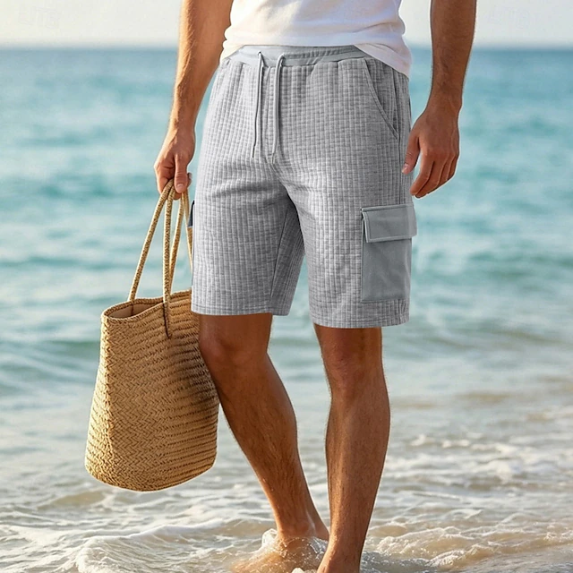 Bradford | Texturerade Drawstring Shorts
