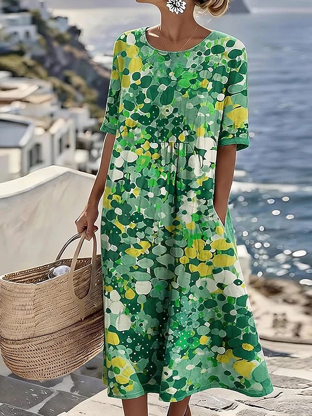 Tessa | Lätt A-linjeformad Sommarklänning