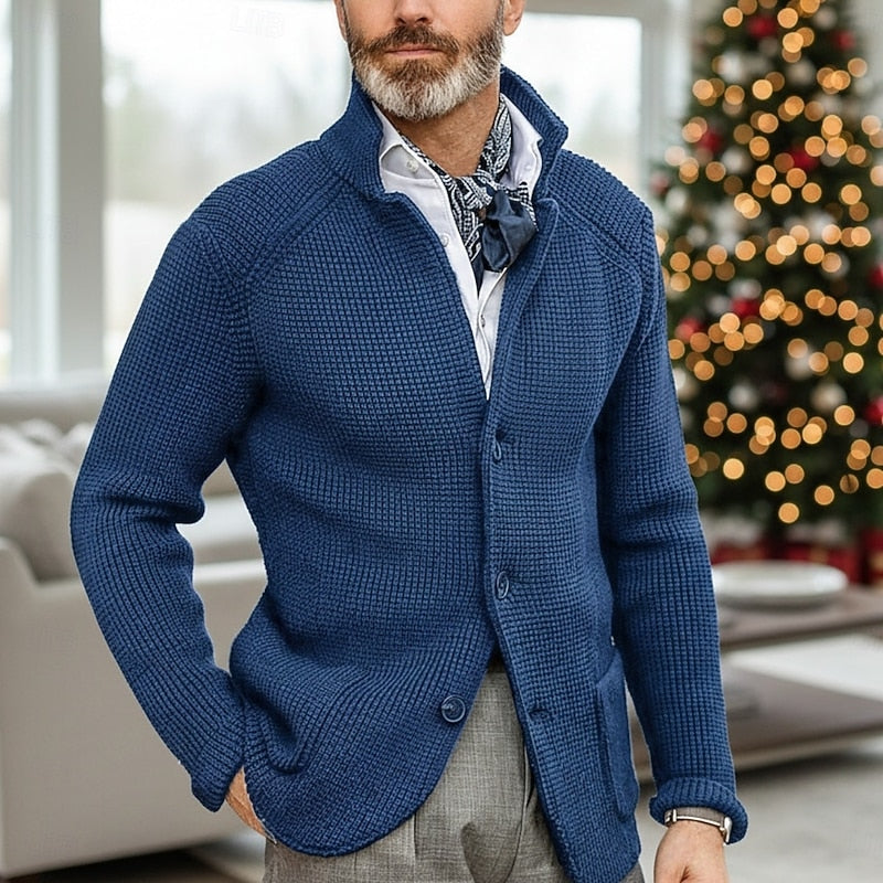 Archer | Texturerad Ståkrage Cardigan