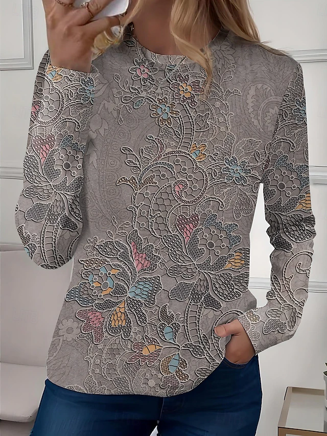 Gwyneth | Konstfull långärmad tunika