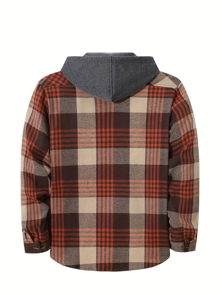 Braxton | Rutig Hoodie Skjorta