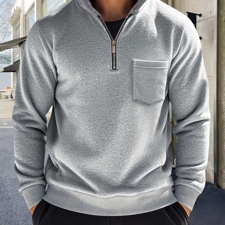 Emmett | Raffinerad Halv-Zip Pullover