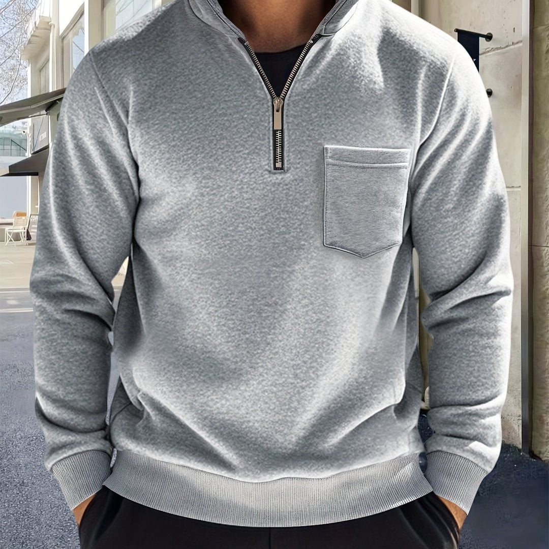 Emmett | Raffinerad Halv-Zip Pullover