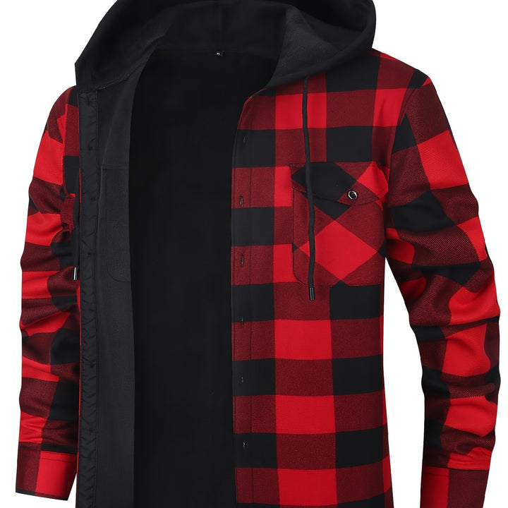 Desmond | Hoodie-rutig skjorta jacka