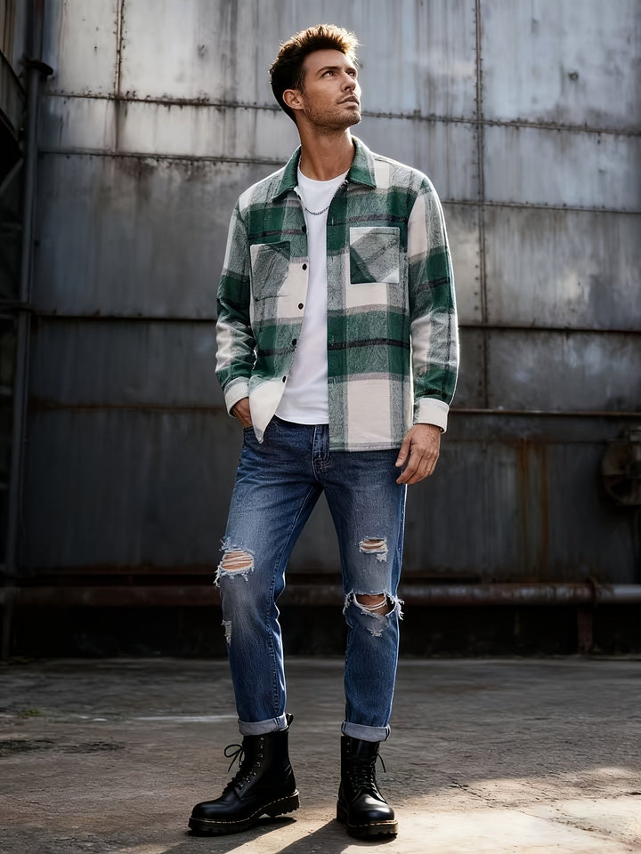Corbin | Robust Rutigt Overshirt