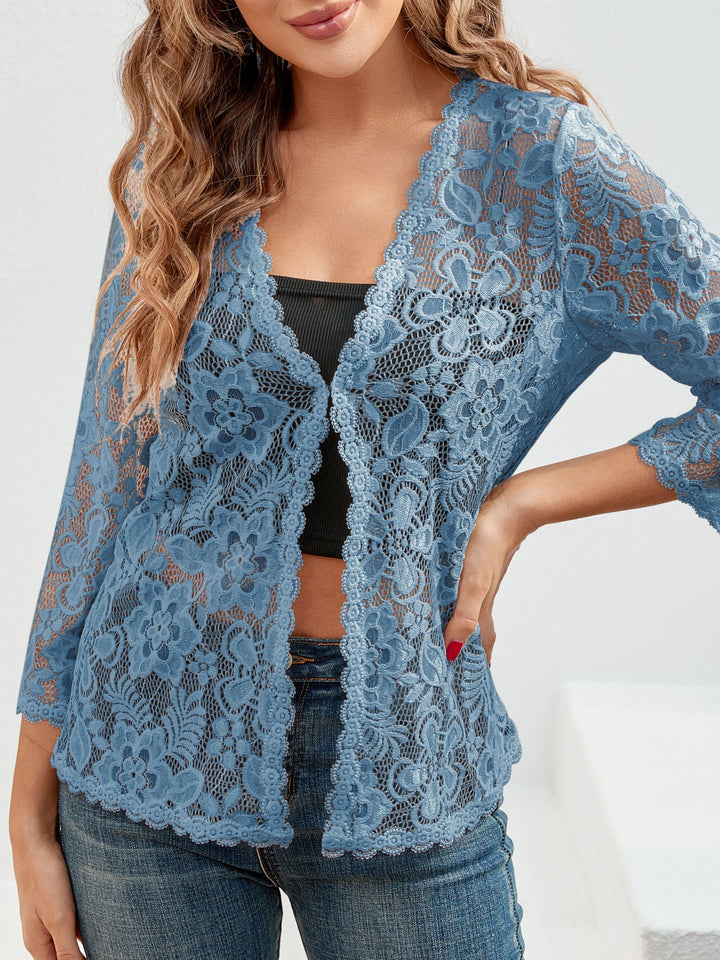 Cassandra | Blommig Öppen Cardigan