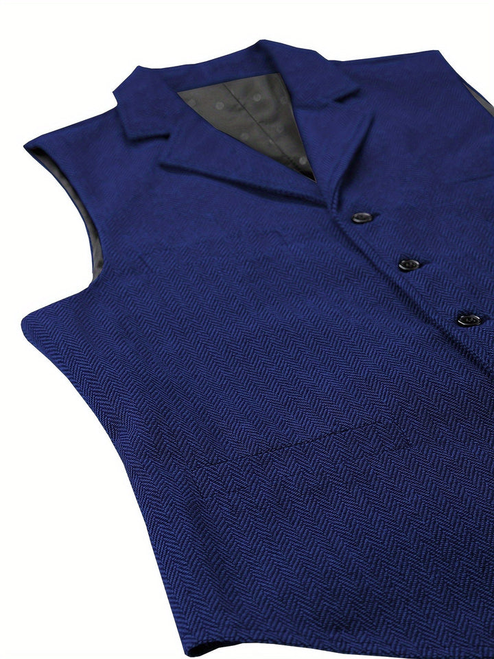 Byron | Raffinerad Herringbone Väst