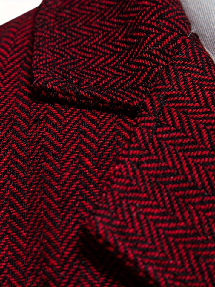 Edmund | Herringbone Enkelknäppt Västa