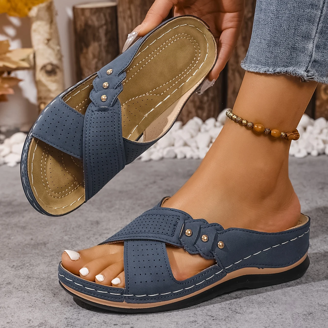Charlotte | Premium Ortopedisk Kil Sandal