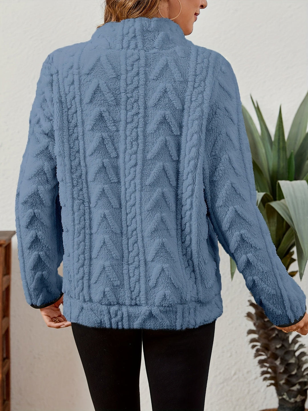 Delilah | Mysig Halvdragkedja Pullover