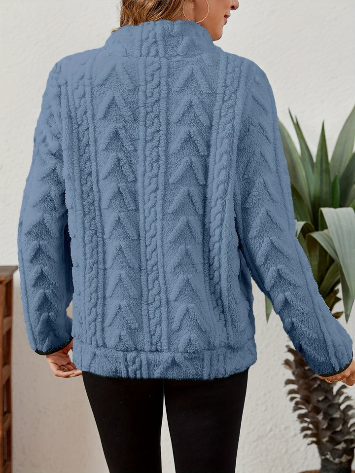 Delilah | Mysig Halvdragkedja Pullover