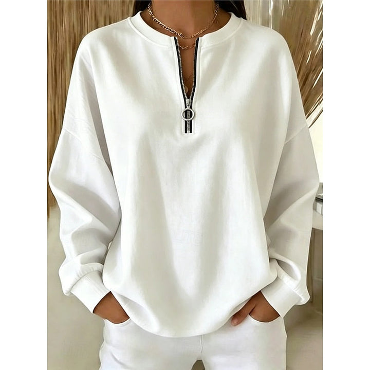 Adeline | Quarter-Zip Höghalssweatshirt