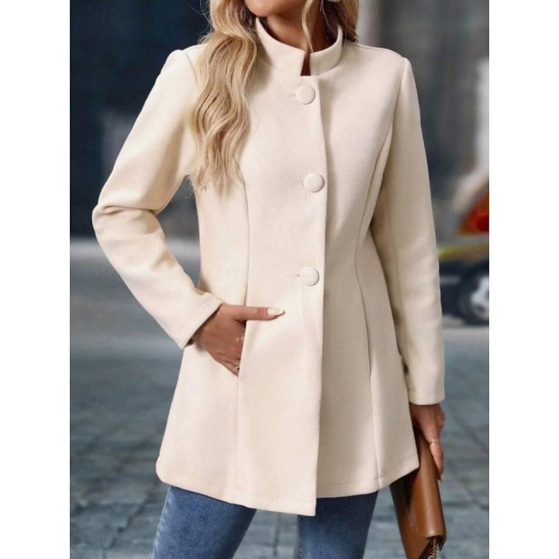 Fiona | Elegant Ståkrage Kappa