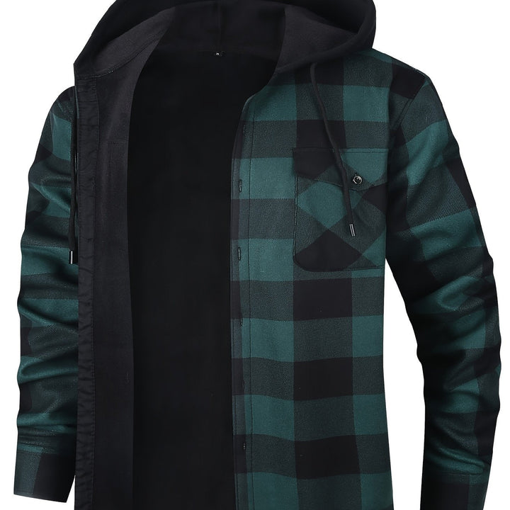 Desmond | Hoodie-rutig skjorta jacka
