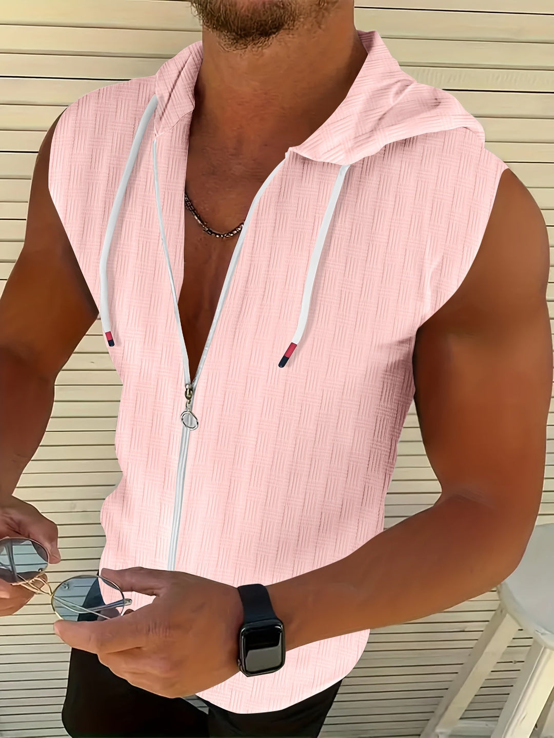Rhett | Huvan Zip Tank Top
