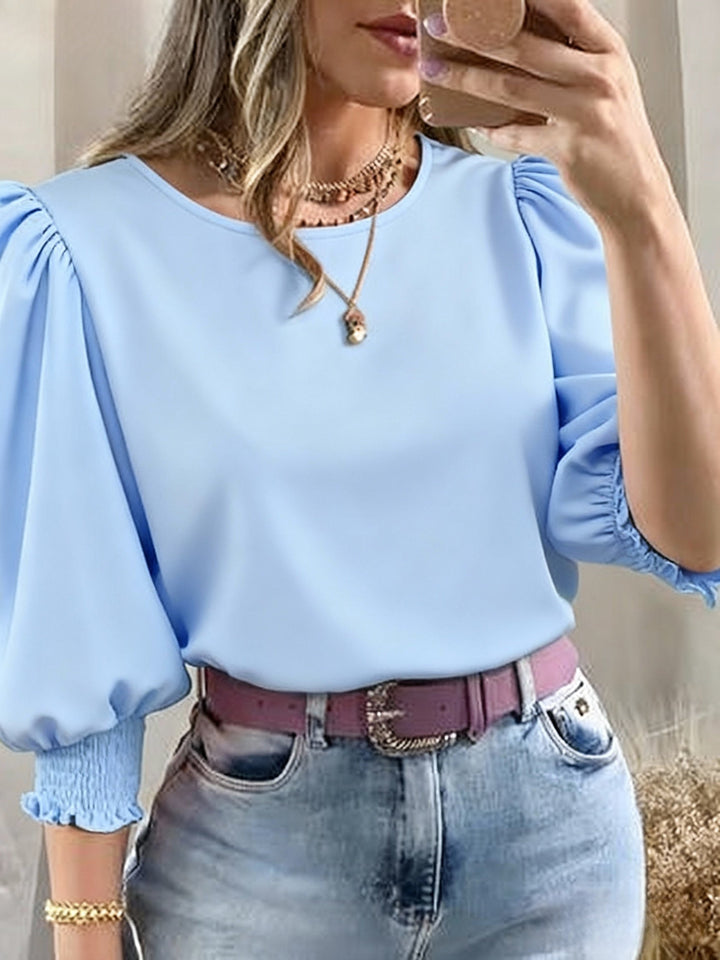 Ellen | Blus med Puffärmar