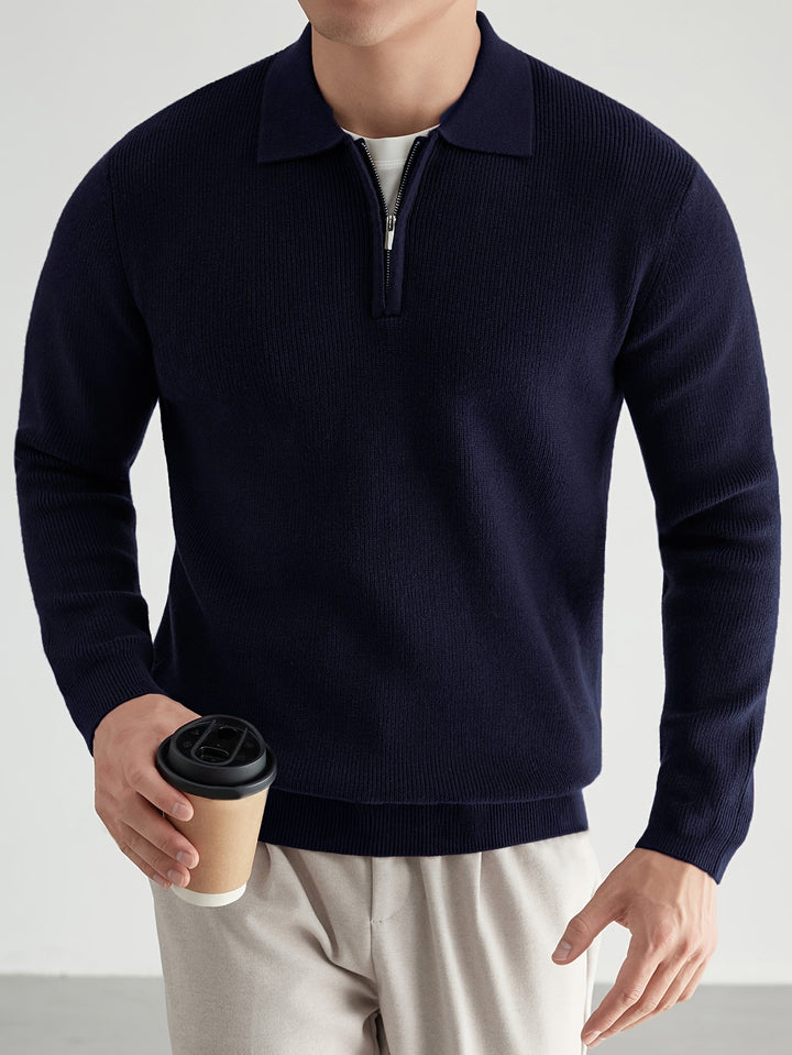 Donovan | Förfinad Quarter-Zip Polo Tröja