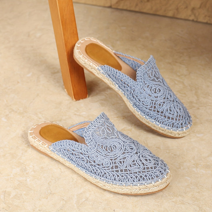 Bonnie | Vävd Slip-On Mules