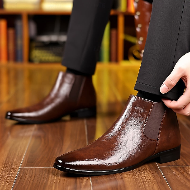 Emory | Polerade Ankel Chelsea Boots