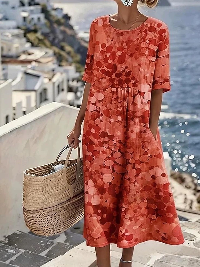 Tessa | Lätt A-linjeformad Sommarklänning