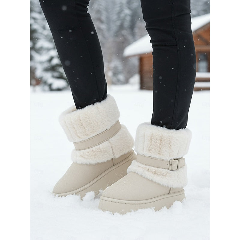 Cecily | Mysiga snöboots med pälsdetaljer