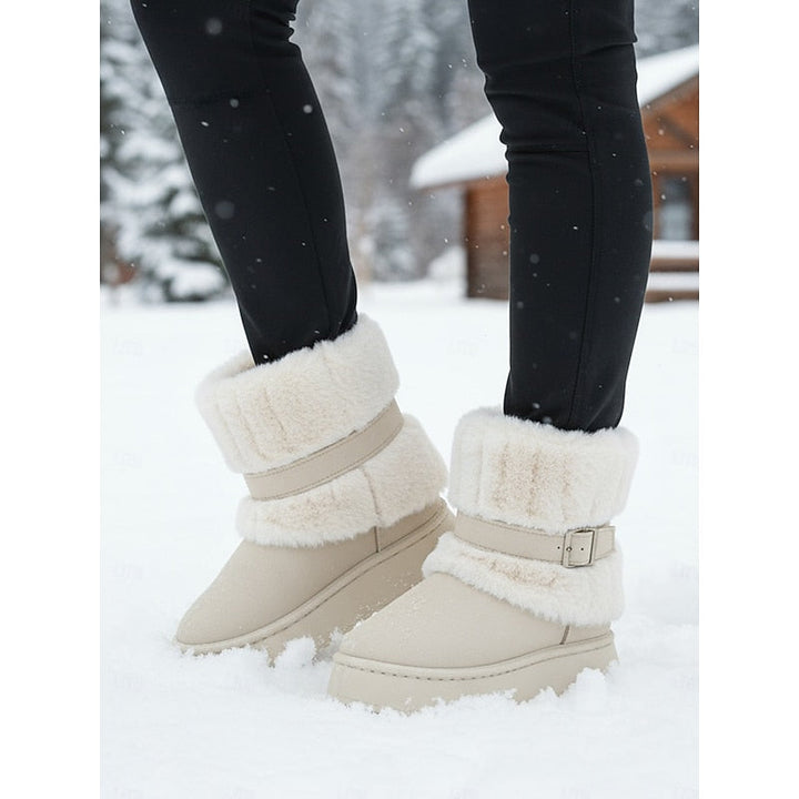 Cecily | Mysiga snöboots med pälsdetaljer