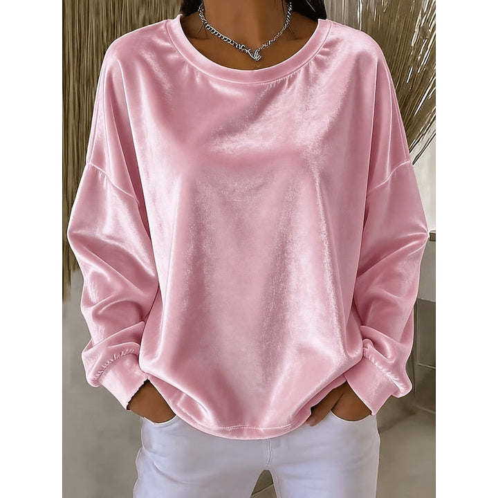 Rosanna | Avslappnad Crew-Neck Topp