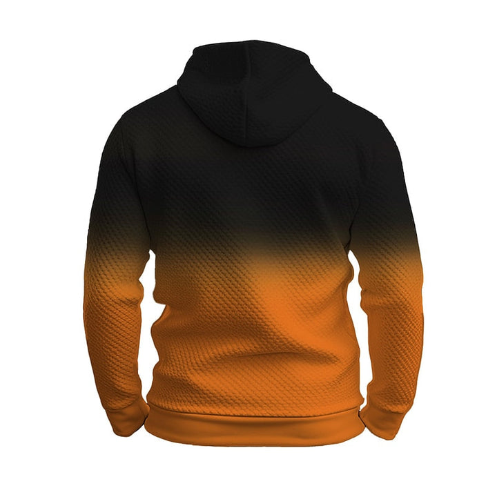 Harlan | Halloween Texturerad Grafisk Hoodie