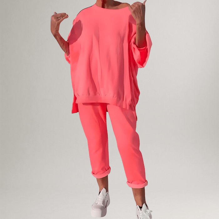 Dam Oversized Loungeuppsättning med Casual Passform