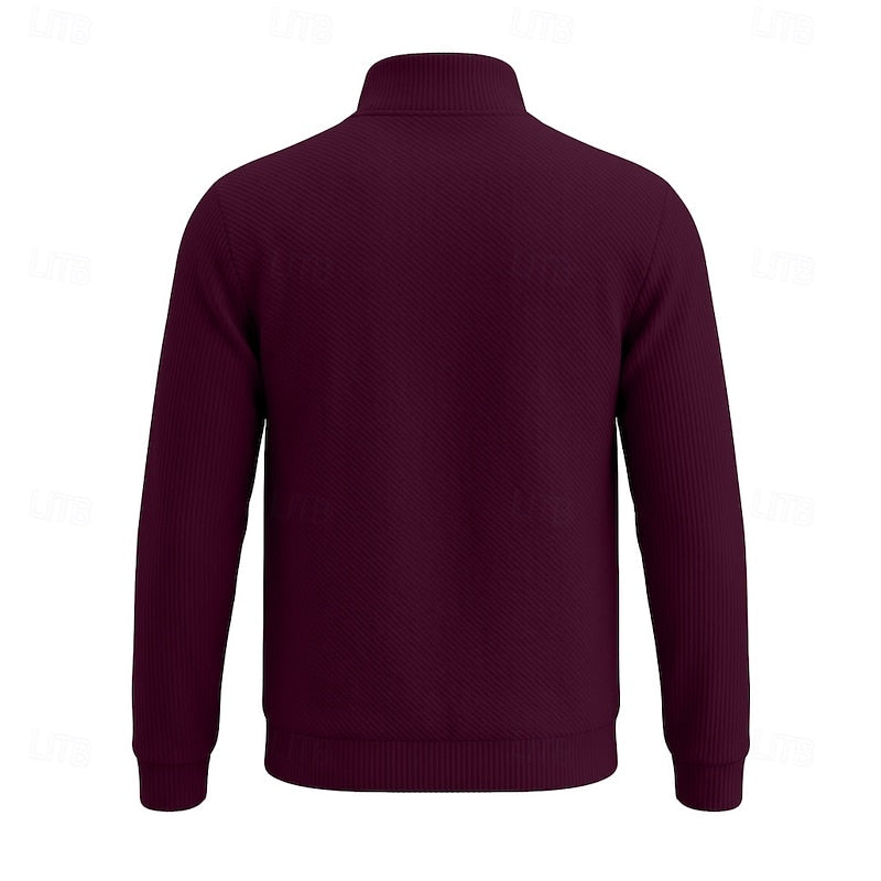 Quentin | Texturerad Quarter-Zip Pullover