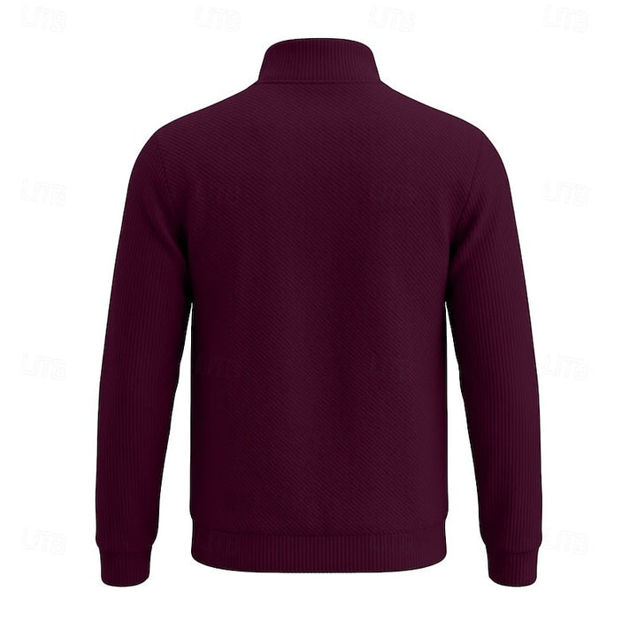 Quentin | Texturerad Quarter-Zip Pullover