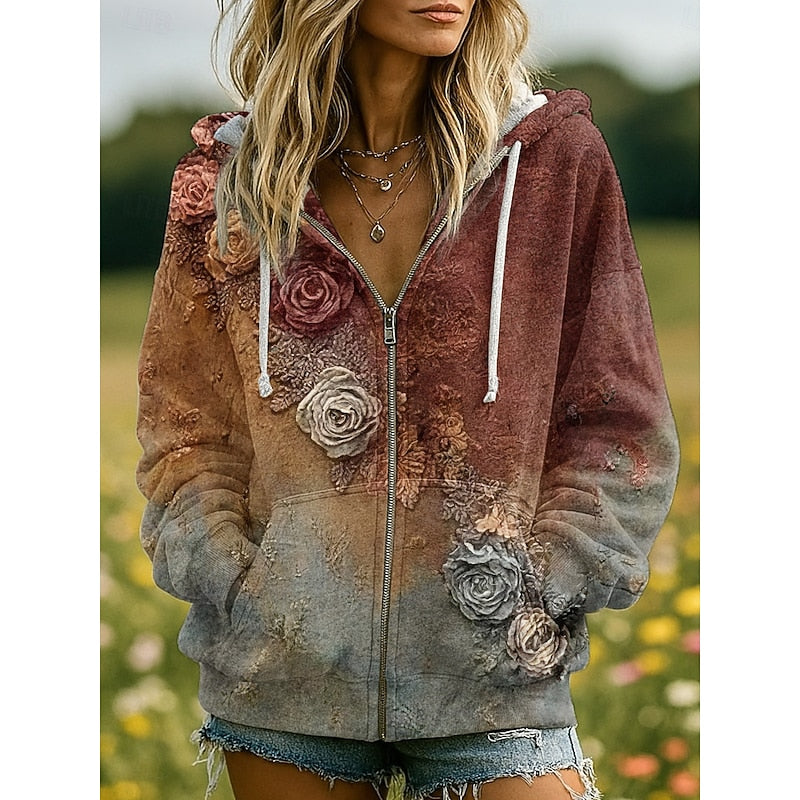 Willow | Naturinspirerad zip-up hoodie