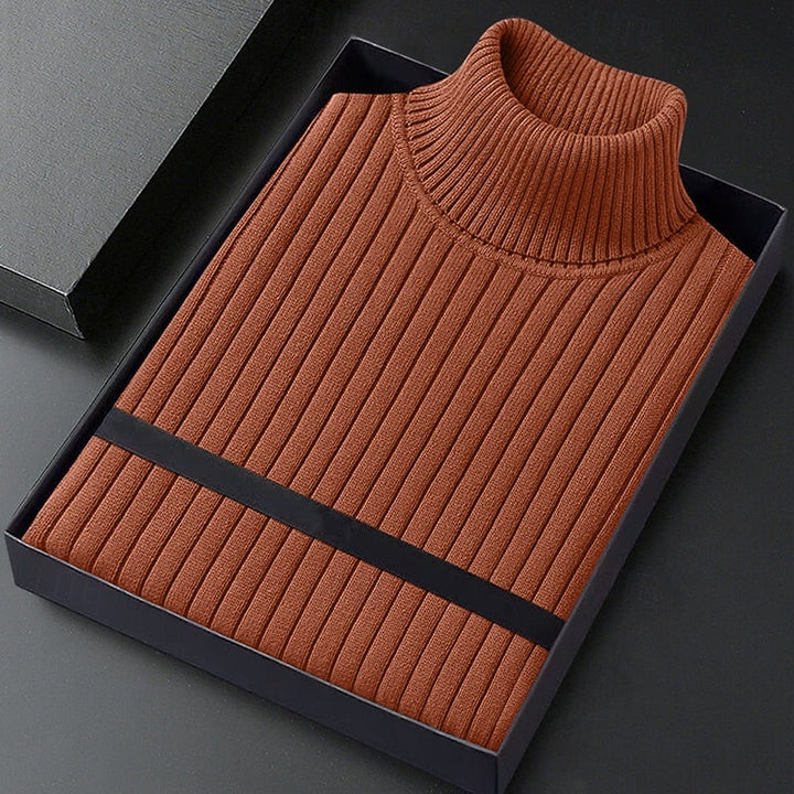 Wallace | Ribbad Höghalssweater